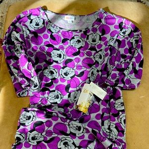 Lularoe Authentic Disney collection! Irma in 2XL with Minnie Mouse, purple!